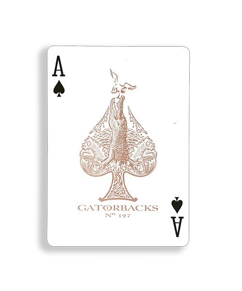 Gator Backs (Rose Gold) – House of Playing Cards Gator Backs (Rose Gold) – House of Playing Cards