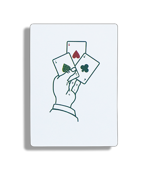 The Expert at the Card Table (Green) Limited Edition House of Playing Cards The Expert at the Card Table (Green) Limited Edition House of Playing Cards