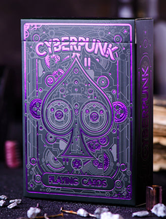 CYBERPUNK Purple Playing Cards